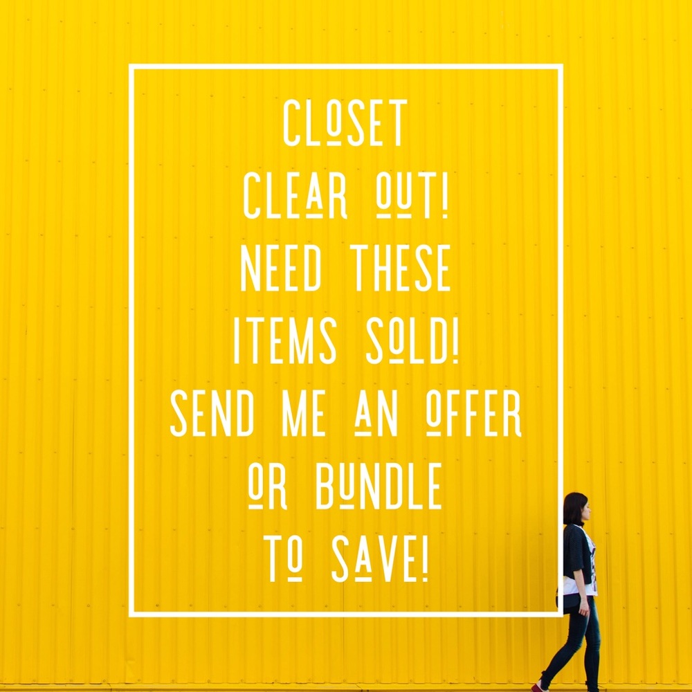 My closet is on sale!